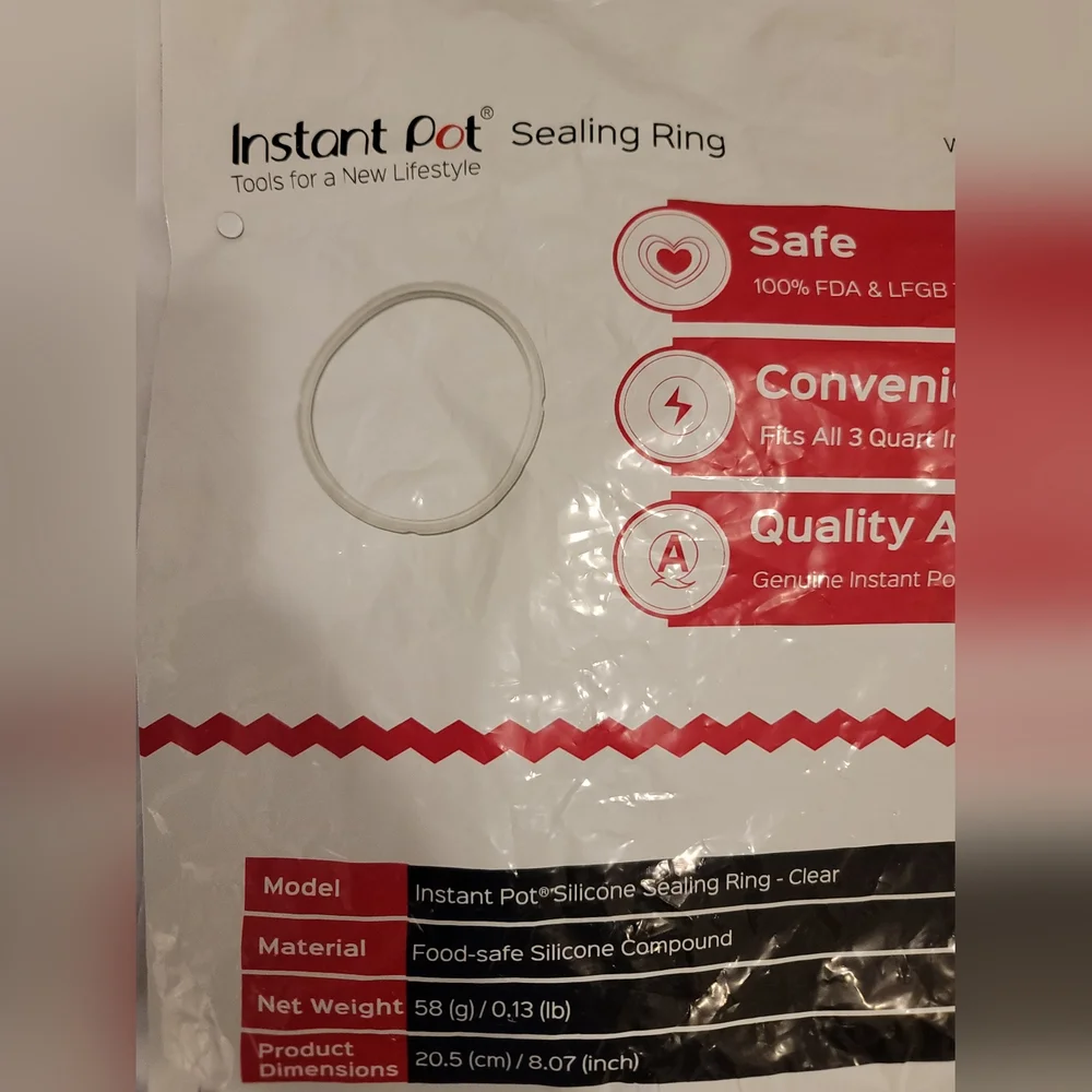 Instant Pot Silicone Sealing Clear ring replacement